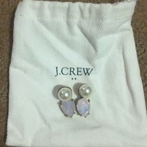 Cutest Pink and Pearl J.Crew Earrings